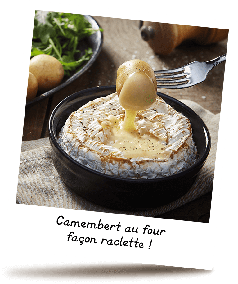 Camembert au four façon raclette