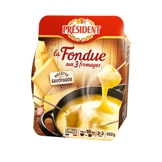 Fondue aux 3 fromages Président