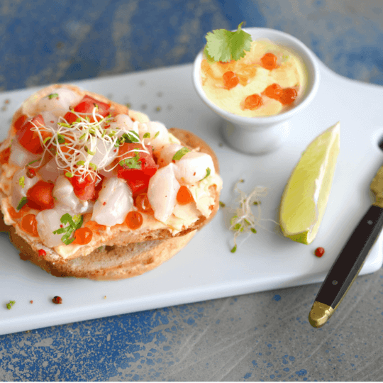 Bruschetta au Tartare de Saint-Jacques