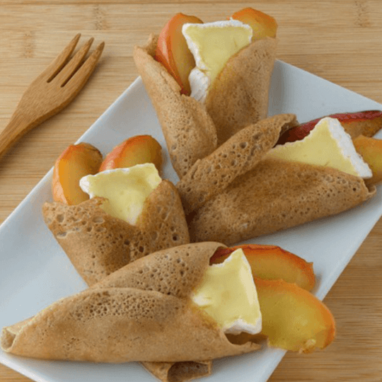 Crêpes Camembert Président et pommes