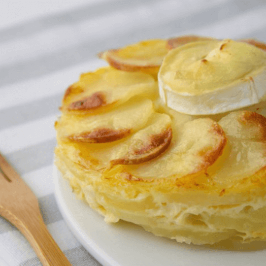 Gratin dauphinois au parfum de chèvre Président