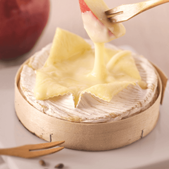 La fondue Camembert aux pommes