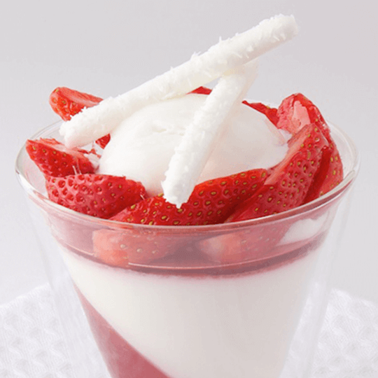 Panna cotta aux fruits rouges