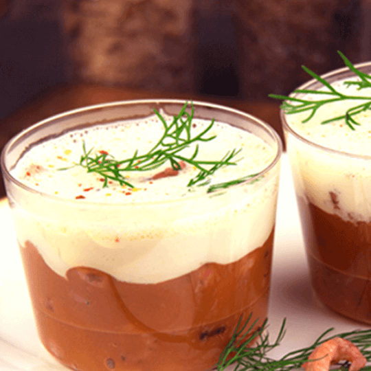 Velouté de crevettes grises