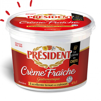 crème fraîche entière épaisse président